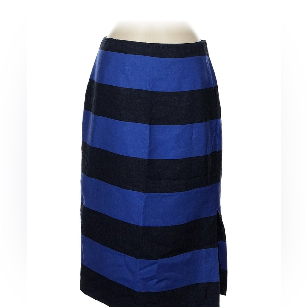 NWT - Banana Republic Blue and Black Pencil Skirt - Size 8